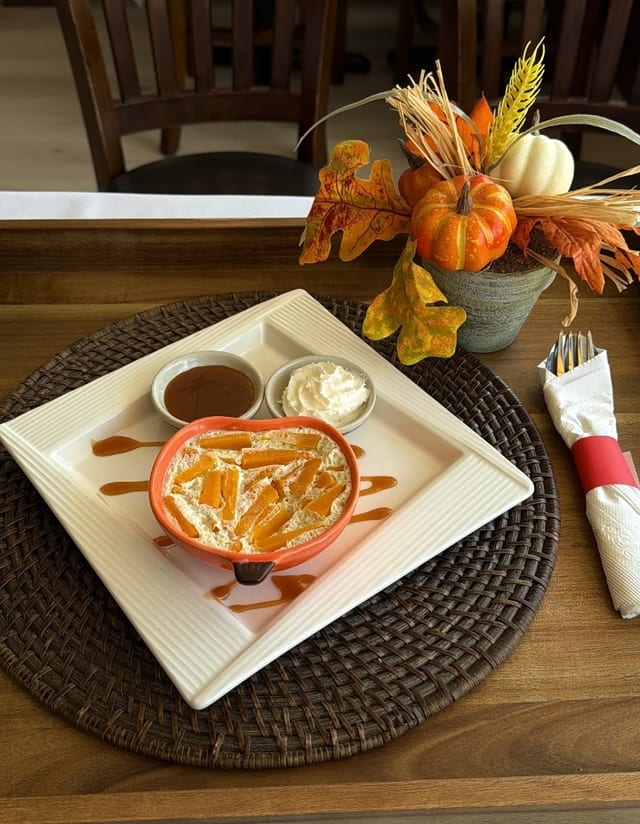 Pumpkin Thai Custard.