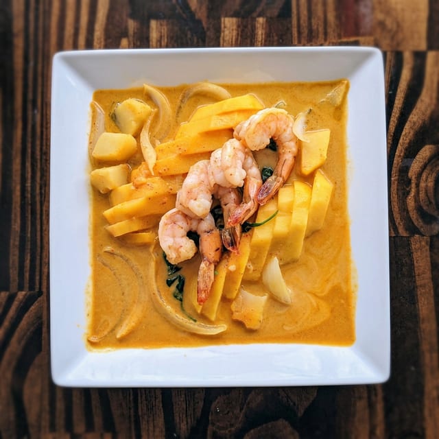 Mango Curry Shrimp.