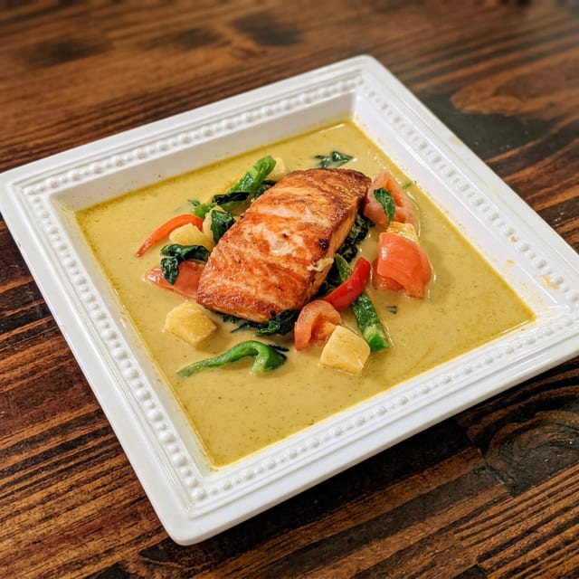 Curry Salmon.