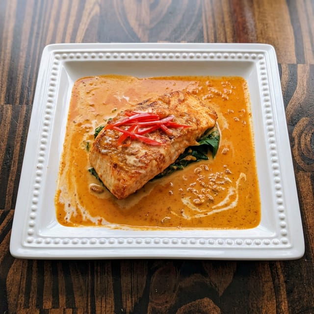 Panang Salmon.