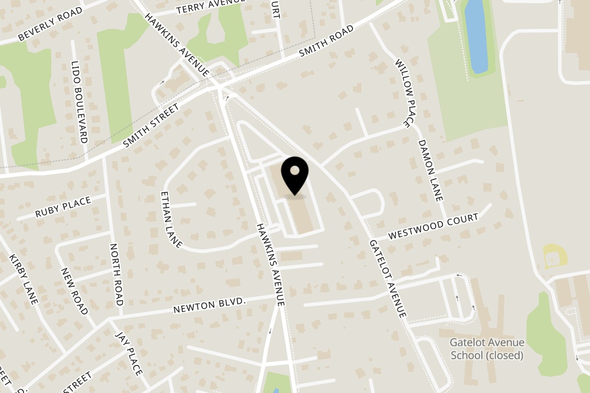 Map showing the location of Phayathai on 735 Hawkins Ave in Lake Ronkonkoma